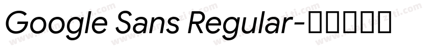 Google Sans Regular字体转换